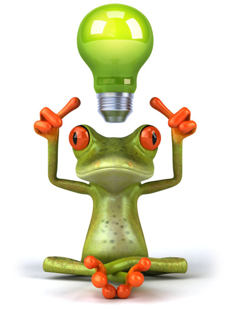 青蛙和灯泡图片下载
