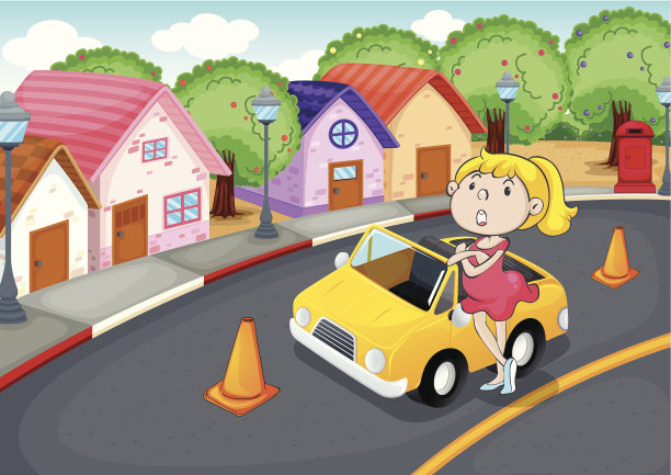 女孩的车图片下载