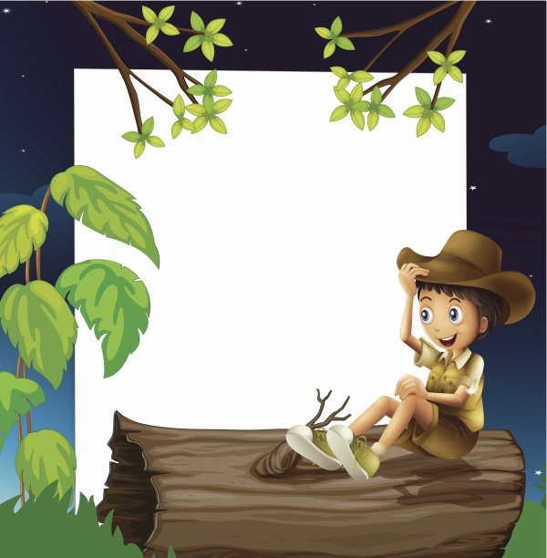 男孩坐在后备箱上图片下载