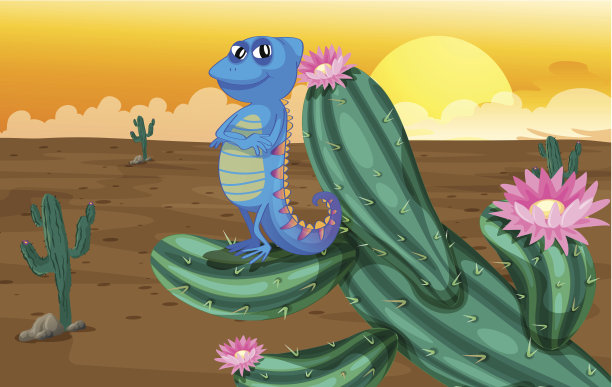 微笑的变色龙图片下载