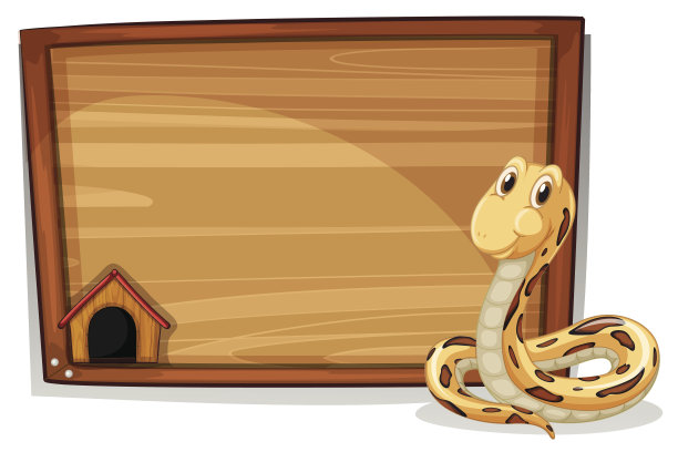 空木招牌上有一条蛇图片下载