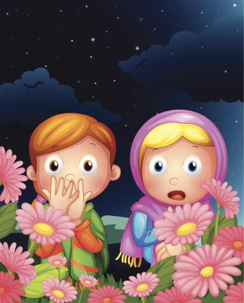 两个女孩半夜躲起来图片下载