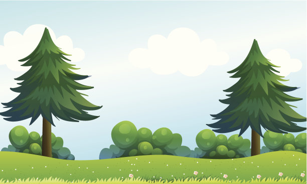 山顶有松树图片下载