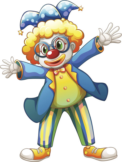 穿着彩色服装的小丑图片下载