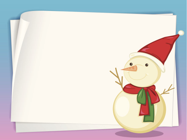 纸和雪人图片下载