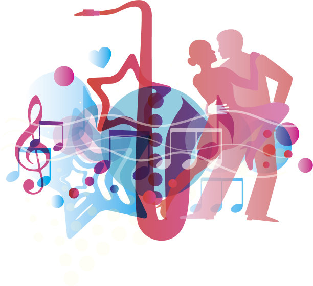 音乐背景。矢量图图片下载