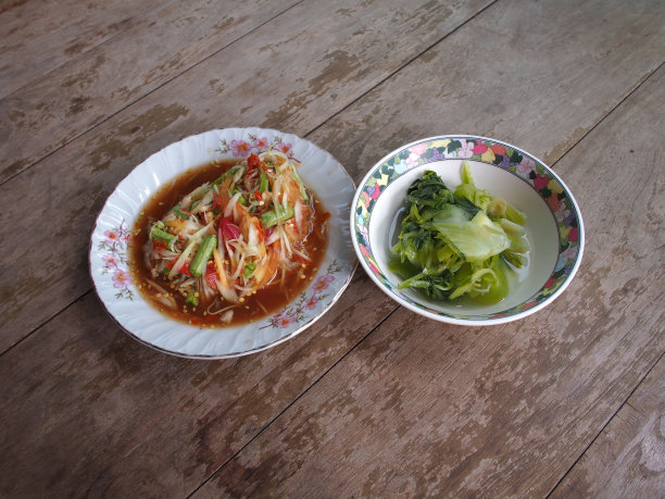 木瓜沙拉和蜜饯图片下载