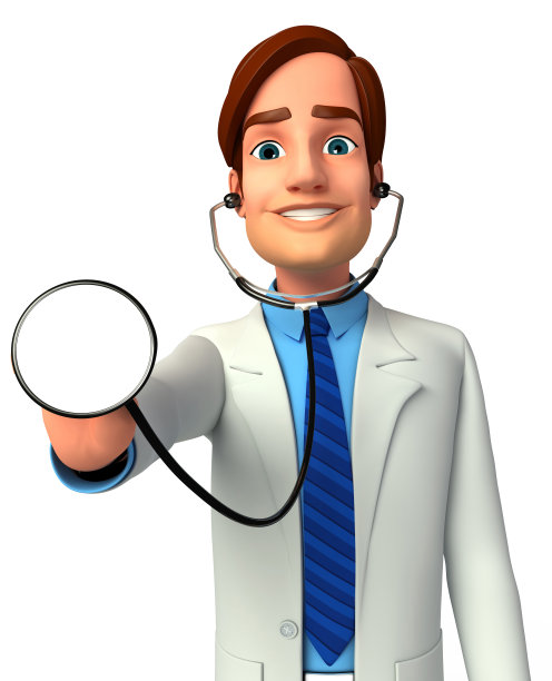 带听诊器的年轻医生图片下载