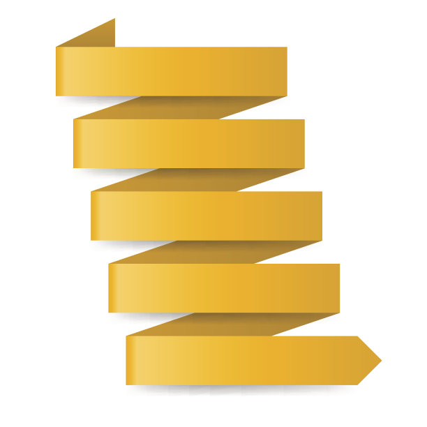 黄色的纸箭图片下载