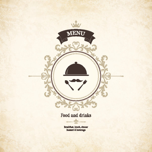 餐厅的菜单设计图片下载