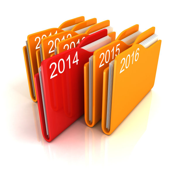 新的2014年红色办公室文件文件夹行图片下载