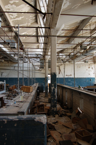 废弃工厂的废墟图片下载