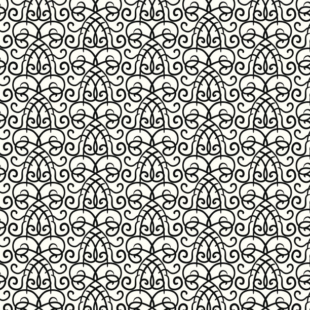 黑白曲线图案图片下载