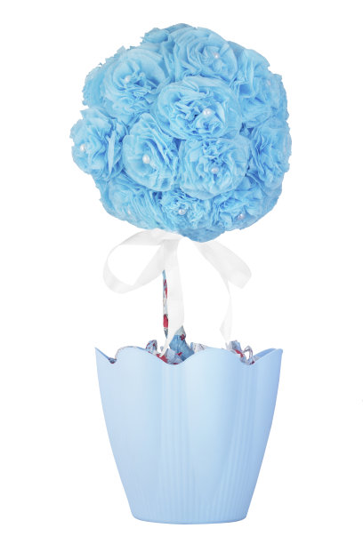 花盆里的人造花图片下载