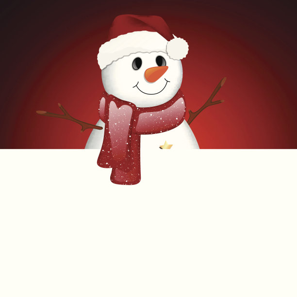 向量雪人图片下载