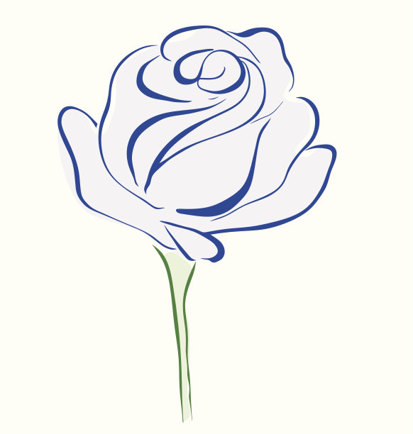 蓝色玫瑰图片下载