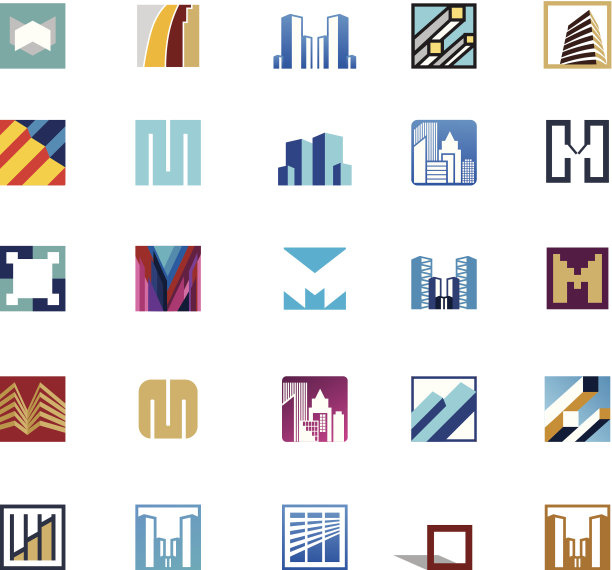 建筑图标图片下载