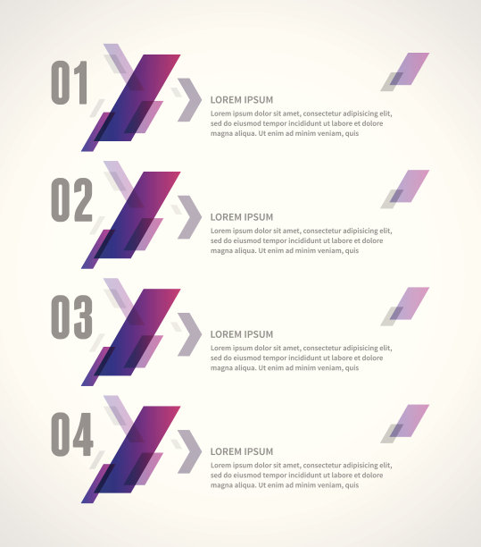 业务步骤选项横幅。矢量图图片下载