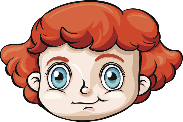 一个白人女孩的头图片下载