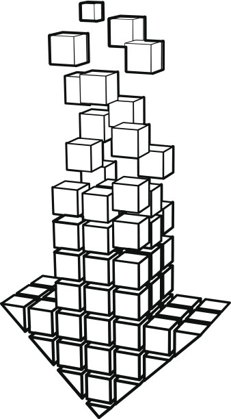 箭头图标的立方体图片下载