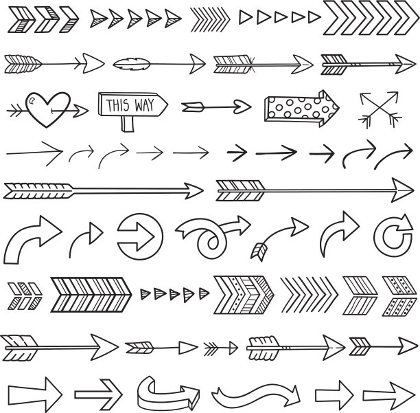 手绘的箭图片下载