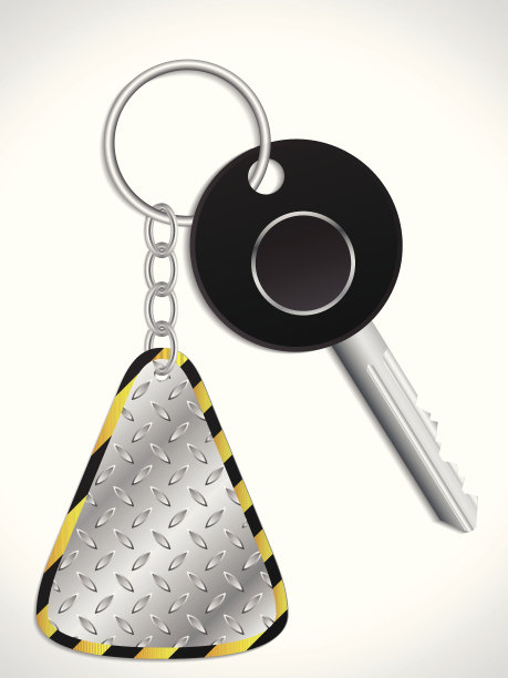 钥匙与金属钥匙持有人图片下载