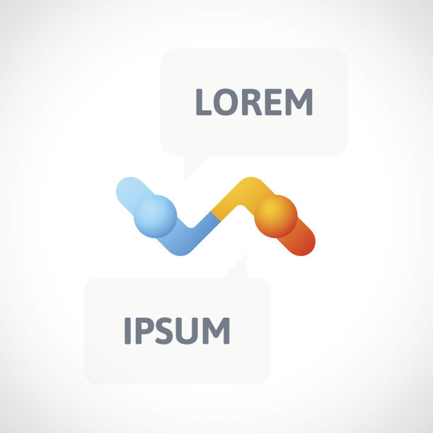 握手抽象标志矢量设计模板图片下载