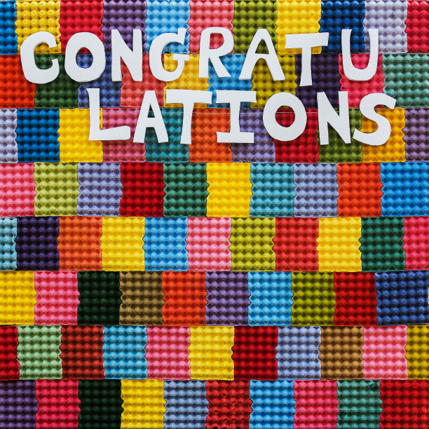 祝贺你的背景与美丽的颜色。图片下载