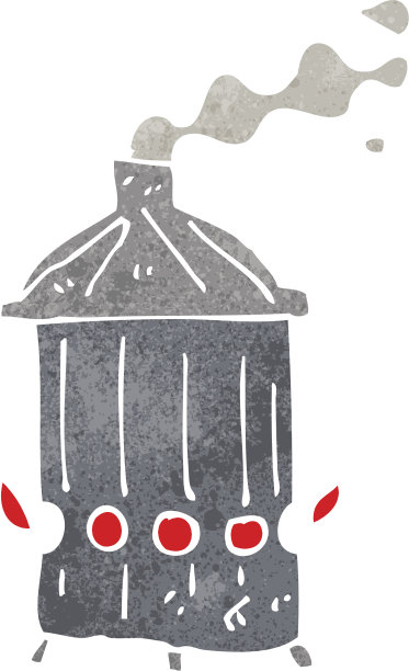 复古卡通垃圾燃烧器图片下载