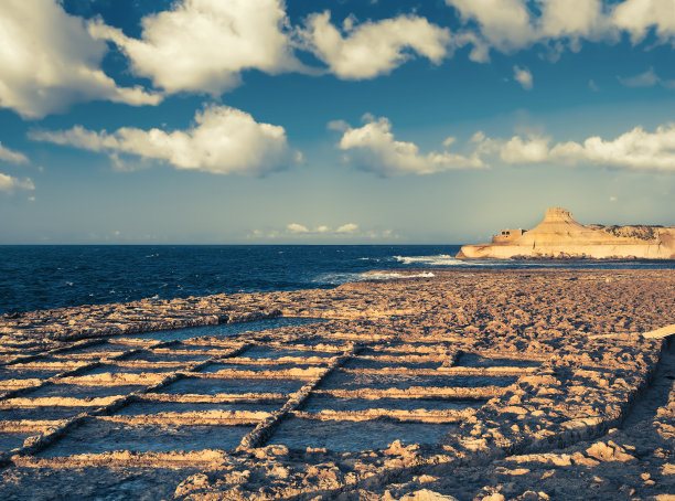 马耳他戈索岛的萨利纳斯图片下载