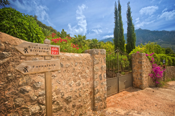 西班牙马略卡岛的夏季别墅图片下载