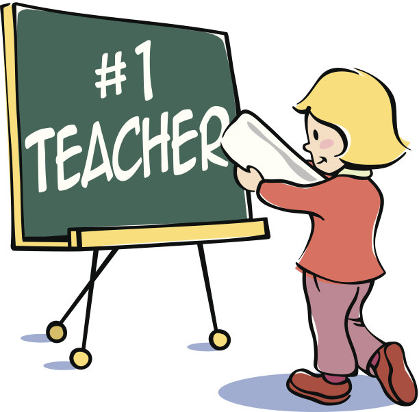 女孩黑板图片下载