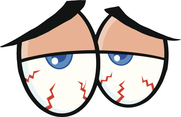 生病的卡通眼睛图片下载