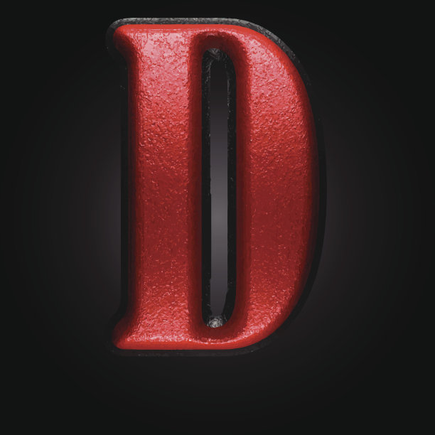 矢量红色塑料图形d图片下载