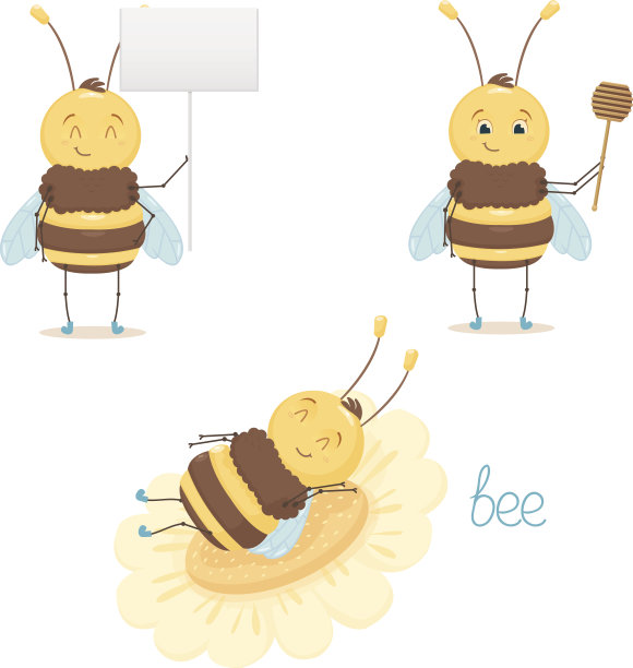 可爱的蜜蜂图片下载