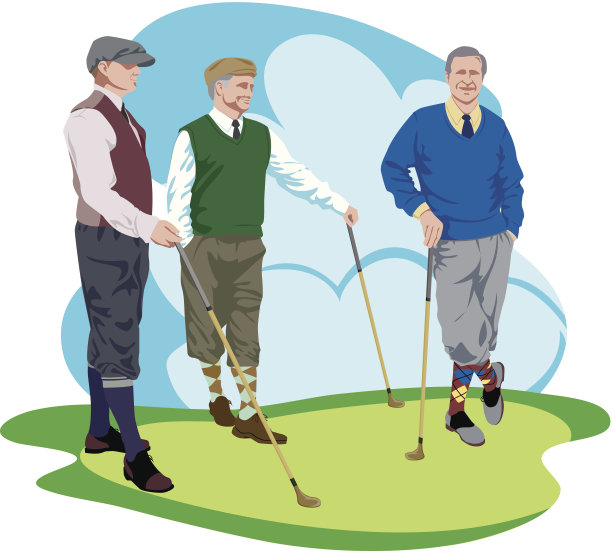 古董高尔夫球手C图片下载