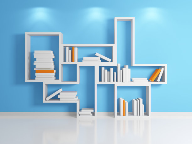 现代的架子上。图片下载