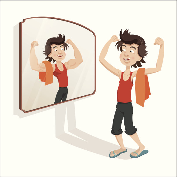 男人在炫耀他的肌肉图片下载