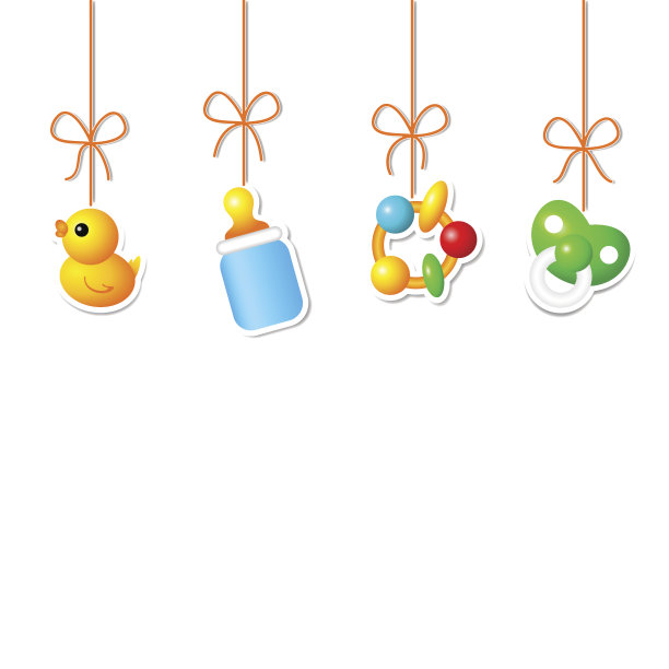 背景与悬挂婴儿的东西图片下载