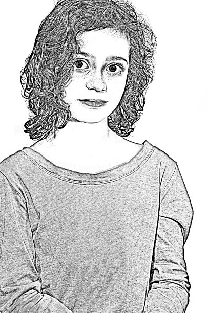 一个女孩的黑白照片图片下载