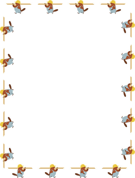 海狸工人框架C图片下载