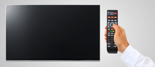 电视和遥控器图片下载