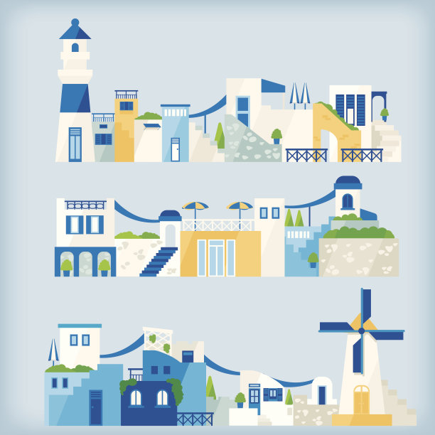 一套建筑物/村及岛图片下载