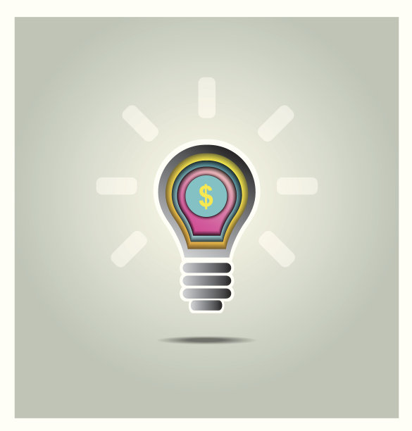 灯泡矢量，信息图图片下载