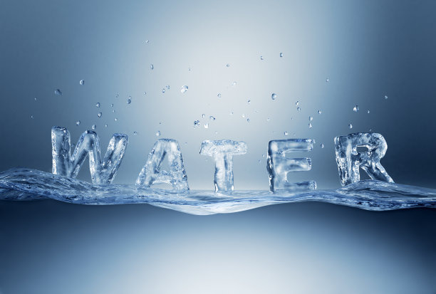 水波刻字。图片下载