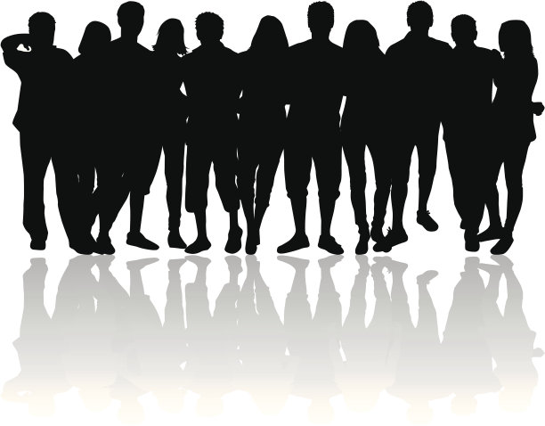 群朋友素材图片