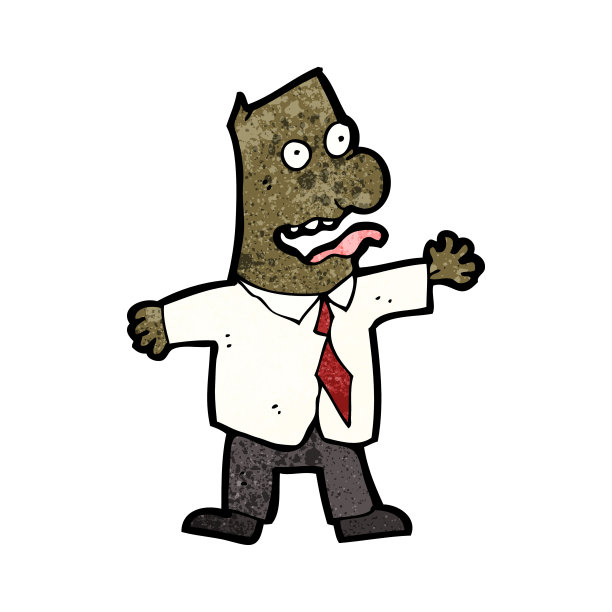 卡通疯狂的老板图片下载