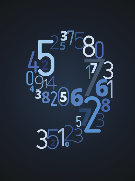 数字9，矢量字体图片下载