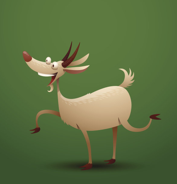 有趣的山羊喜乐图片下载