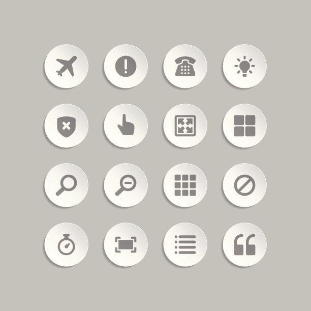 网站矢量图标设置纸张弯曲效果图片下载